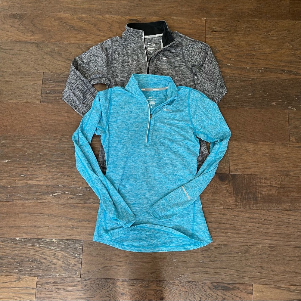 Nike Dri Fit Quarter Zip Running Tops XS